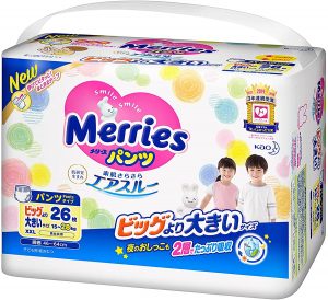 Diapers-panties Merries XXL 15-28kg